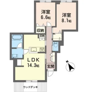 Viora(ヴィオラ)【1階】の間取り
