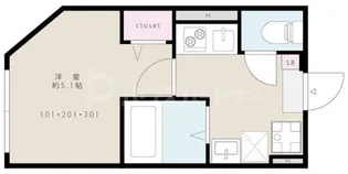 メゾン新柴又駅前【2階】の間取り