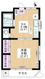 常盤台ビューテラスII【1階】の間取り