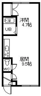 シャルム赤塚 川端【1階】の間取り