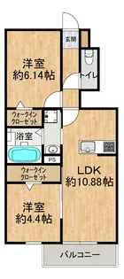 ルミナス・シャトー【1階】の間取り