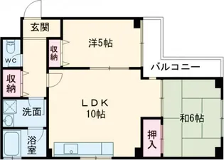 パインハイツ西芦屋【3階】の間取り