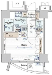 ベルグレード王子【3階】の間取り