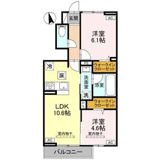 RESIDIA 東城南【1階】の間取り