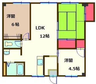 安舎ハイツ【2階】の間取り