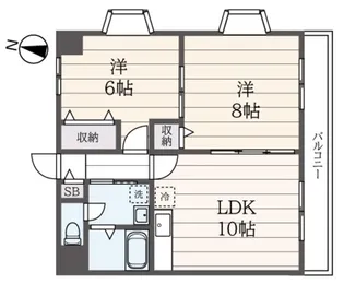 TWINCOURT・CAPELLA【2階】の間取り