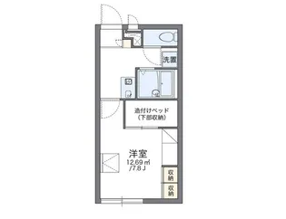レオパレスナンキハイムII【1階】の間取り