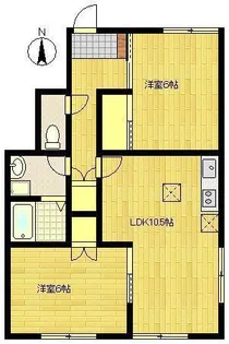パストラルハイム【1階】の間取り