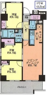 アーク金町レジデンス【6階】の間取り