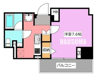 ベルグレード王子DUE【9階】の間取り