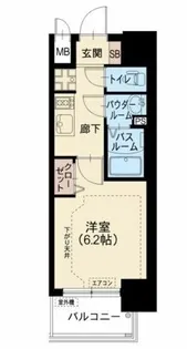 スプランディッド新大阪WEST【9階】の間取り