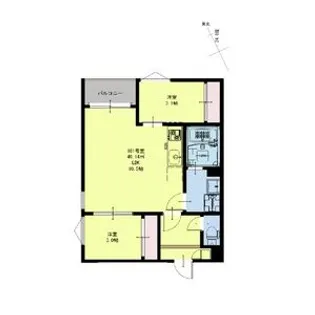 REGALEST ARBRE宮城野【1階】の間取り