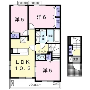 シェモア II【2階】の間取り