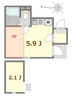 シャンテ四ツ木【3階】の間取り