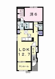 ラインハイトII【1階】の間取り