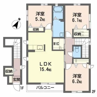 シャーメゾン山王田【2階】の間取り