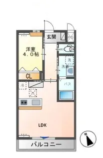アリエッタ しもつけ【2階】の間取り