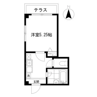 バーンフリート横浜参番館【1階】の間取り