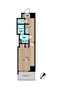 日本橋ファーストレジデンス【5階】の間取り