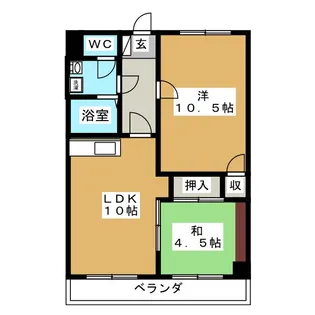 ニュー松戸コーポE棟【5階】の間取り