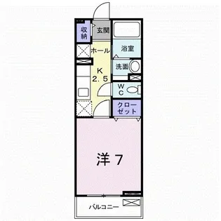 ウエスト・ヒル【2階】の間取り