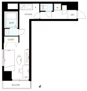 サンヴァーリオ神楽坂【9階】の間取り