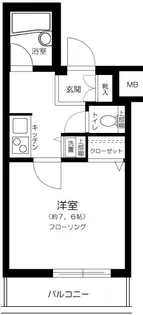 ガラステージ京橋【6階】の間取り