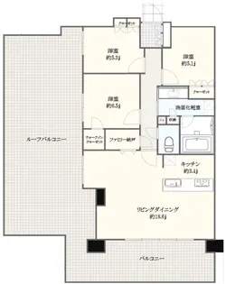プラウドシティ仙川【6階】の間取り