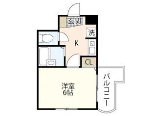 miraizu皆実【3階】の間取り