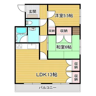 ビアンテじけまち【3階】の間取り