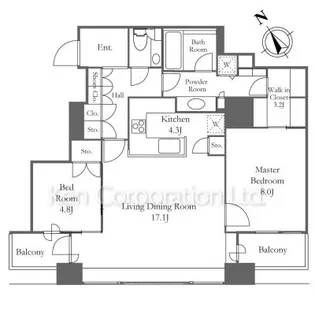 銀座タワー【13階】の間取り