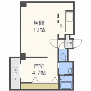 アンビシャス北大前【8階】の間取り