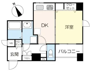アヴィニティー銀座東【3階】の間取り