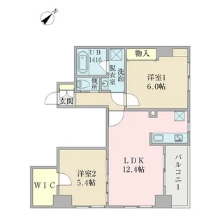 ALIVIO【6階】の間取り