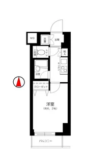 アルテリア浜松町【7階】の間取り