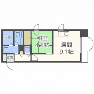山京ガーデンハイツ西15【2階】の間取り