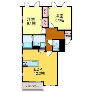 MODERNO【1階】の間取り