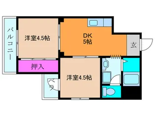 アロ-ハイツ【7階】の間取り