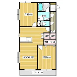 オリーブハウス【1階】の間取り