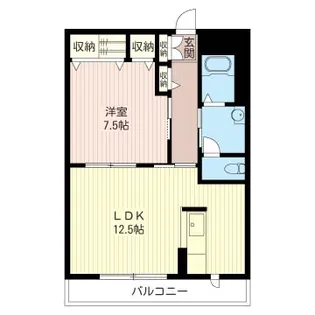 ヴァンクール【2階】の間取り