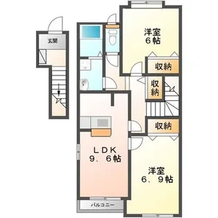 チェリーヒルズ【2階】の間取り