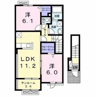 アフル シェード【2階】の間取り