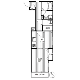 サニーコート若林【1階】の間取り