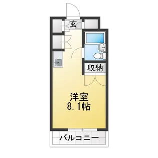 クオリシティ山手【2階】の間取り