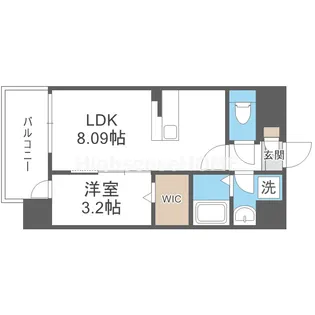 Alivis都島通【2階】の間取り