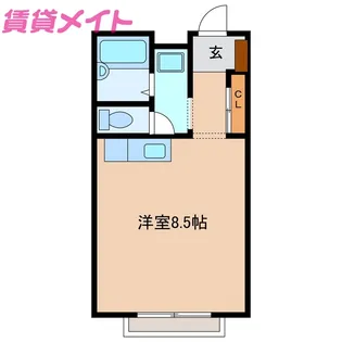 レオパレス大仲【2階】の間取り