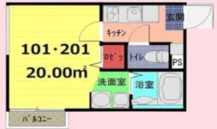 ヴィラート上尾本町【1階】の間取り
