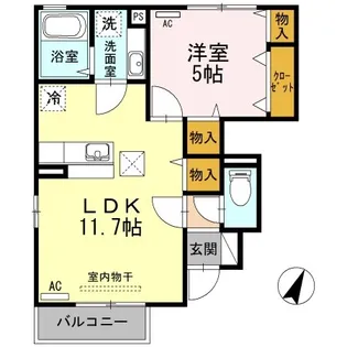 アトラス【1階】の間取り