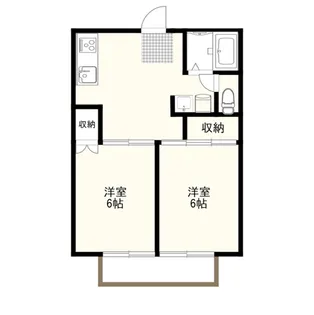 プレジール北柏【1階】の間取り