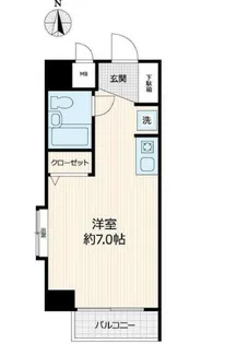オークハウス浅草【8階】の間取り